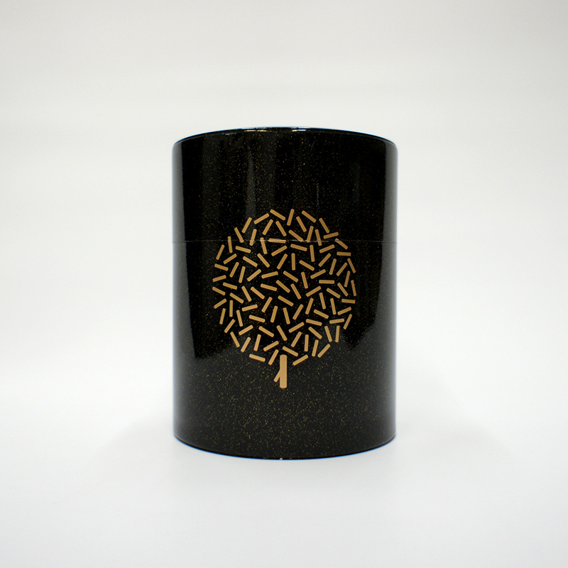 Sample Image (Example of gold printing on gold leaf painted can)